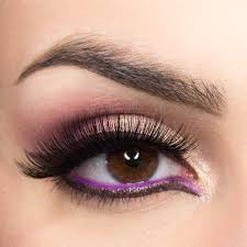 Trucco grafico marrone e viola per uno sguardo spettacolare! - Beautydea